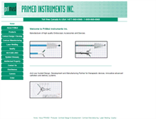 Tablet Screenshot of primedinstruments.com
